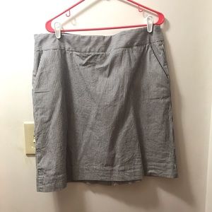 Blue & White stripe skirt from Talbots